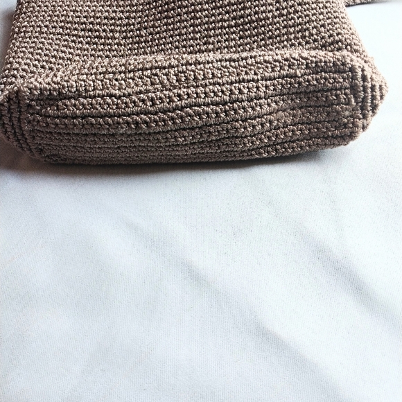 The Sak Crochet Craze Knit Tan Cross body Bag - Picture 3 of 11
